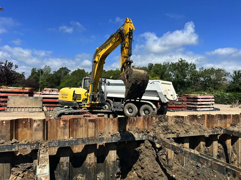 Chargement des déblais impactés