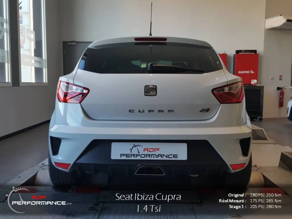 Cartographie moteur sur mesure Seat Ibiza 1.4 Tsi 180 cv