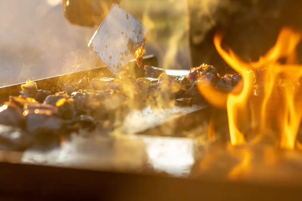 Animation culinaire brasero pour soirée privée à Cannes