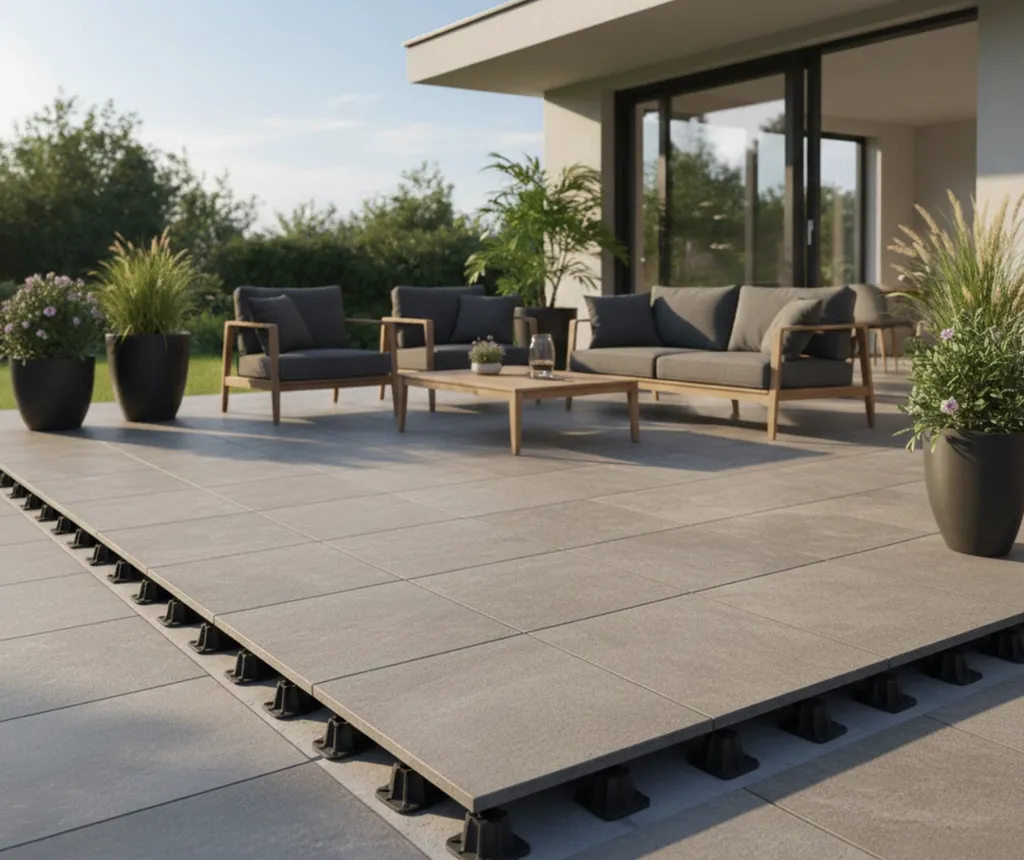 Travaux de terrasse carrelée sur plots : installation soignée et durable albi