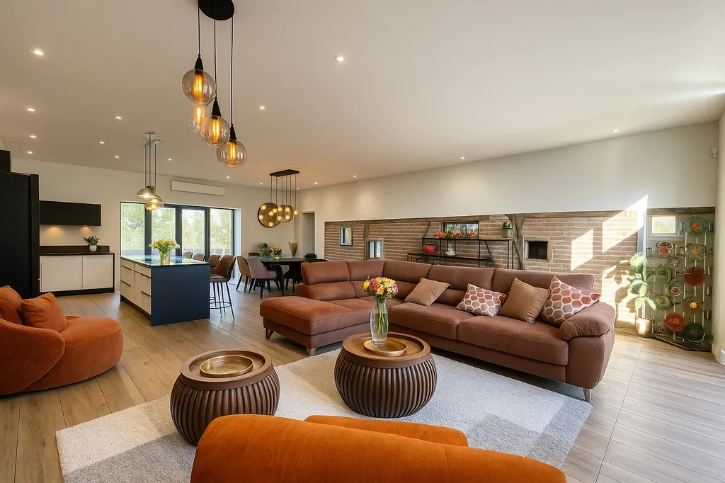 pièce de vie après travaux ESQUISSE