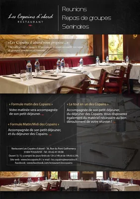 Réunions de travail, séminaires...