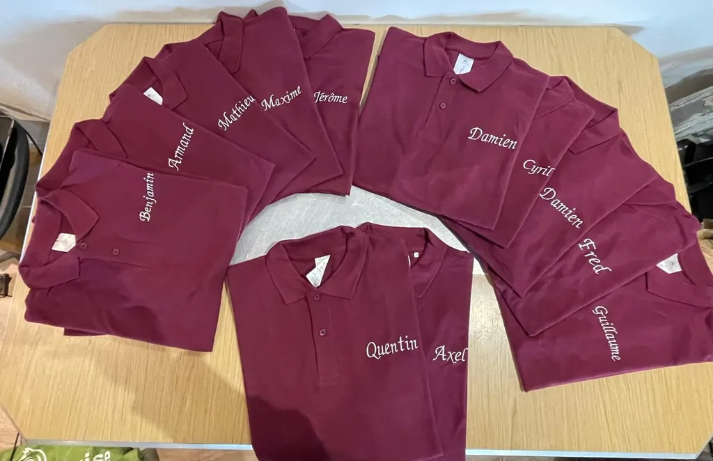 Broderie sur tee shirt à l'occasion d'un EVG ou d'un EVJF à Bordeaux en Gironde