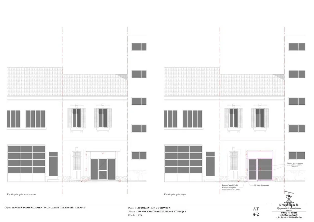 Mise en conformité aux règles d'accessibilité des personnes à mobilité réduite (PMR) d'un ERP à Salon de Provence