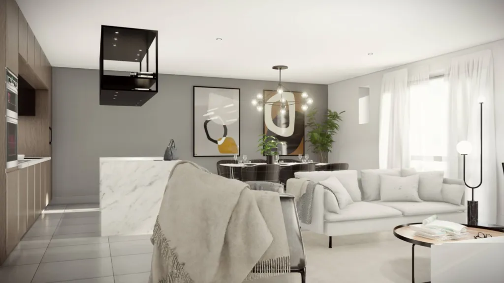 Appartement T4 duplex dans une maison de ville rénové avec un architecte d'intérieur à Lyon 9ème dans le Rhône