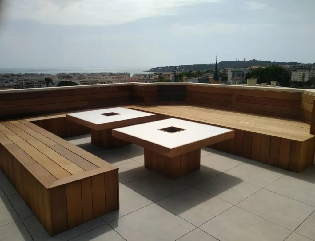 Innovation et Élégance : Rooftop en Bois Ipé à Nice par La Parqueterie Aixoise