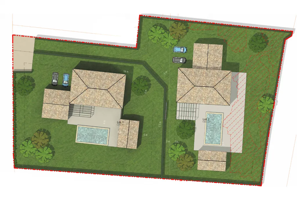 Superbe parcelle constructible à la vente, proche du centre ville de Saint Remy de Provence dans les Bouches du Rhône