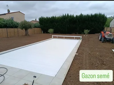 Pose de gazon naturel en rouleaux ou semé