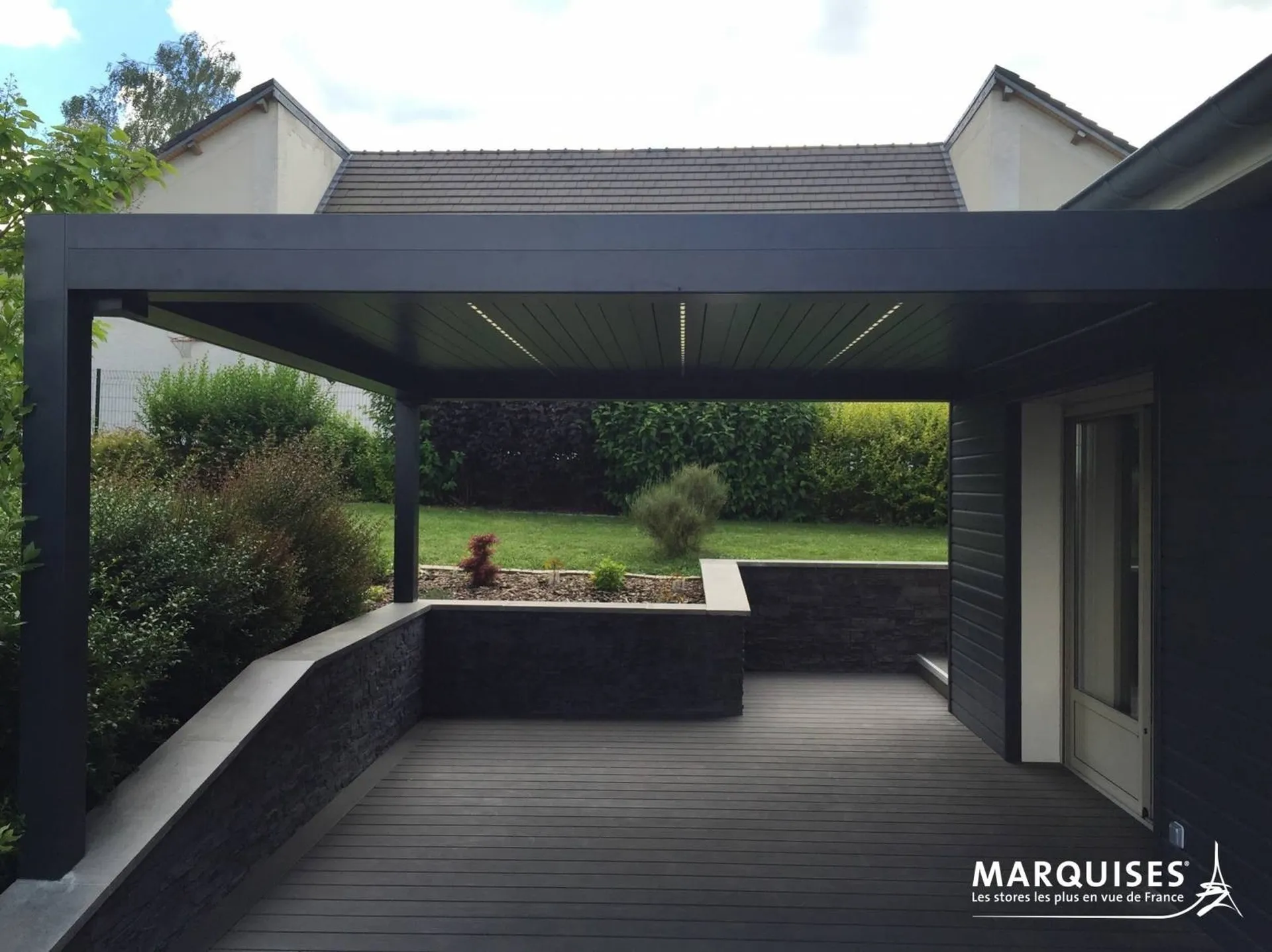 Pergola bioclimatique rétractable Marquises OPEN'R