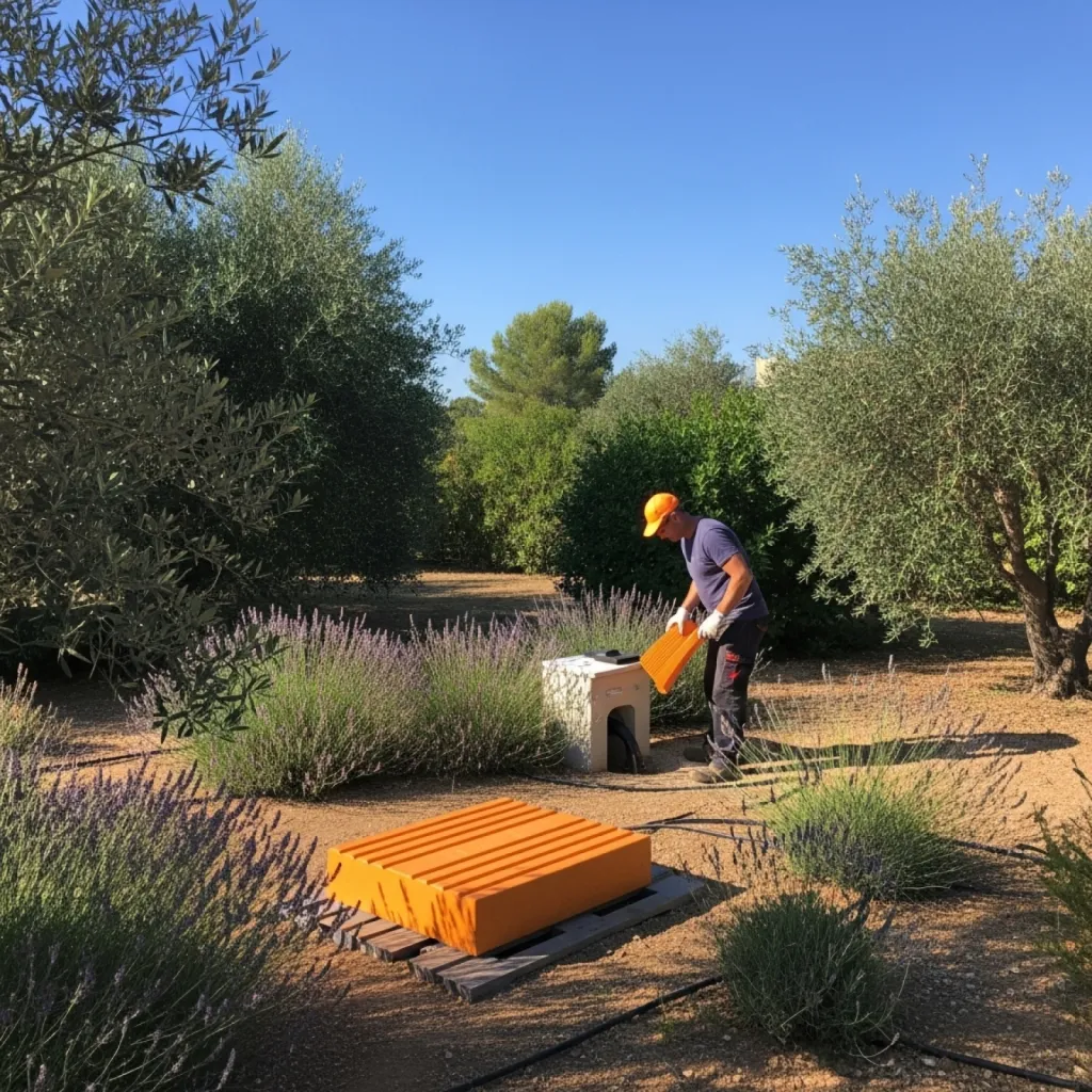 Installation de micro-station d’épuration et fosse toutes eaux pour assainissement individuel à Allauch