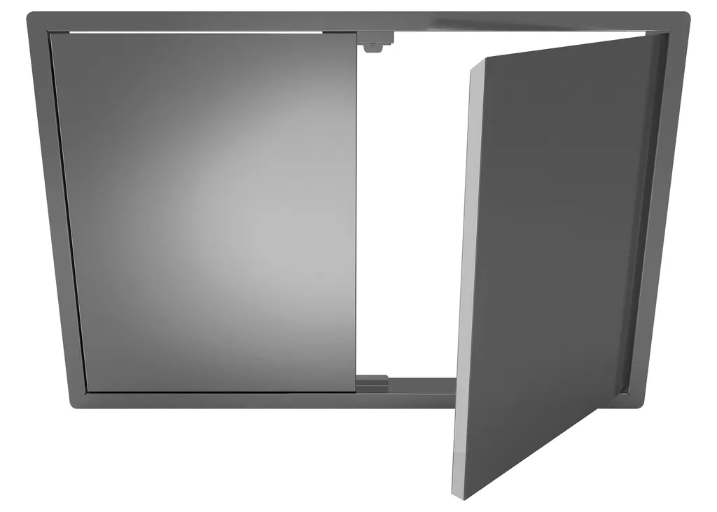 Porte double en acier inoxydable