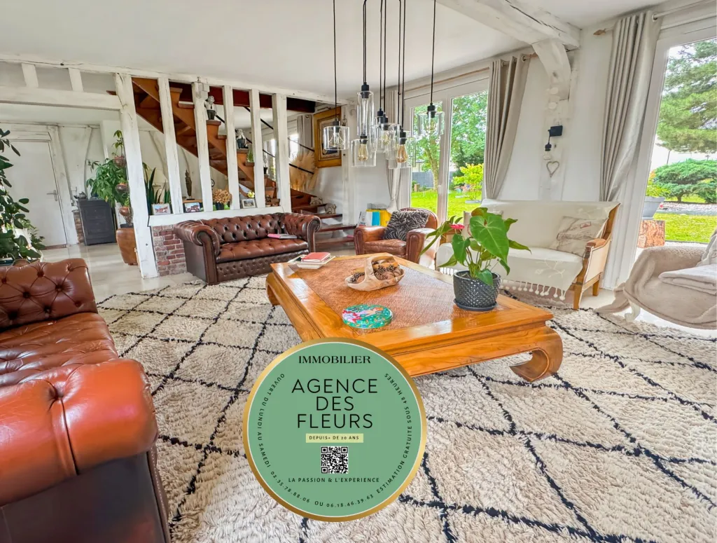 A saisir chaumière de 170 m² édifiée sur un terrain de 1963 m² sur la commune de BOSROUMOIS 27670