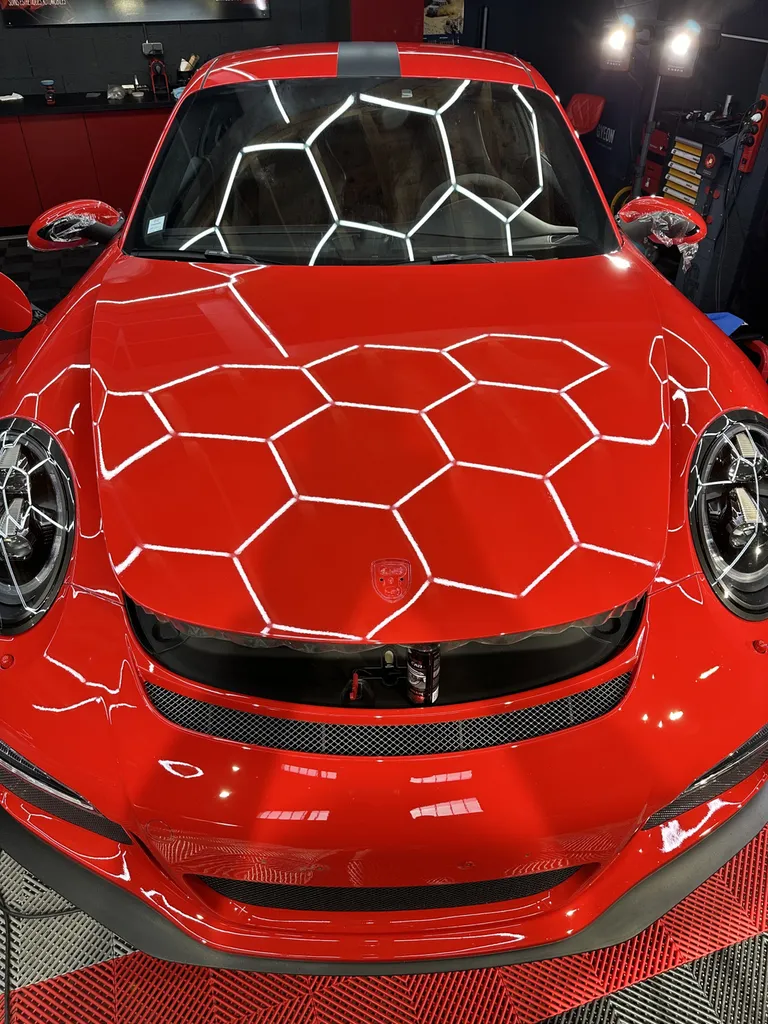 traitement céramique et protection PPF face avant porsche 991 GT3 sur lyon 