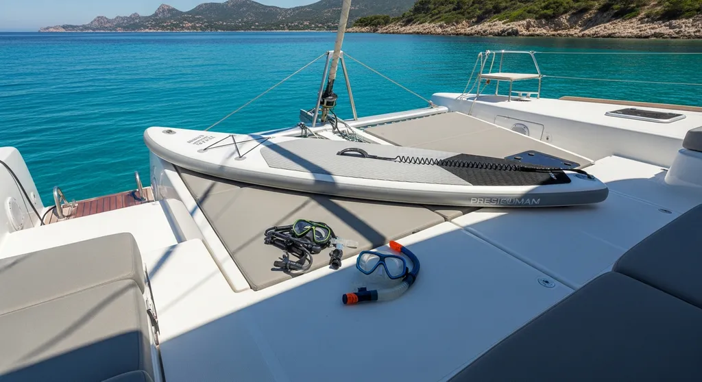 Paddle snorkeling yoga et scooter aquatique inclus dans le séjour en catamaran à La Valette-du-Var 83160 proche de Hyères