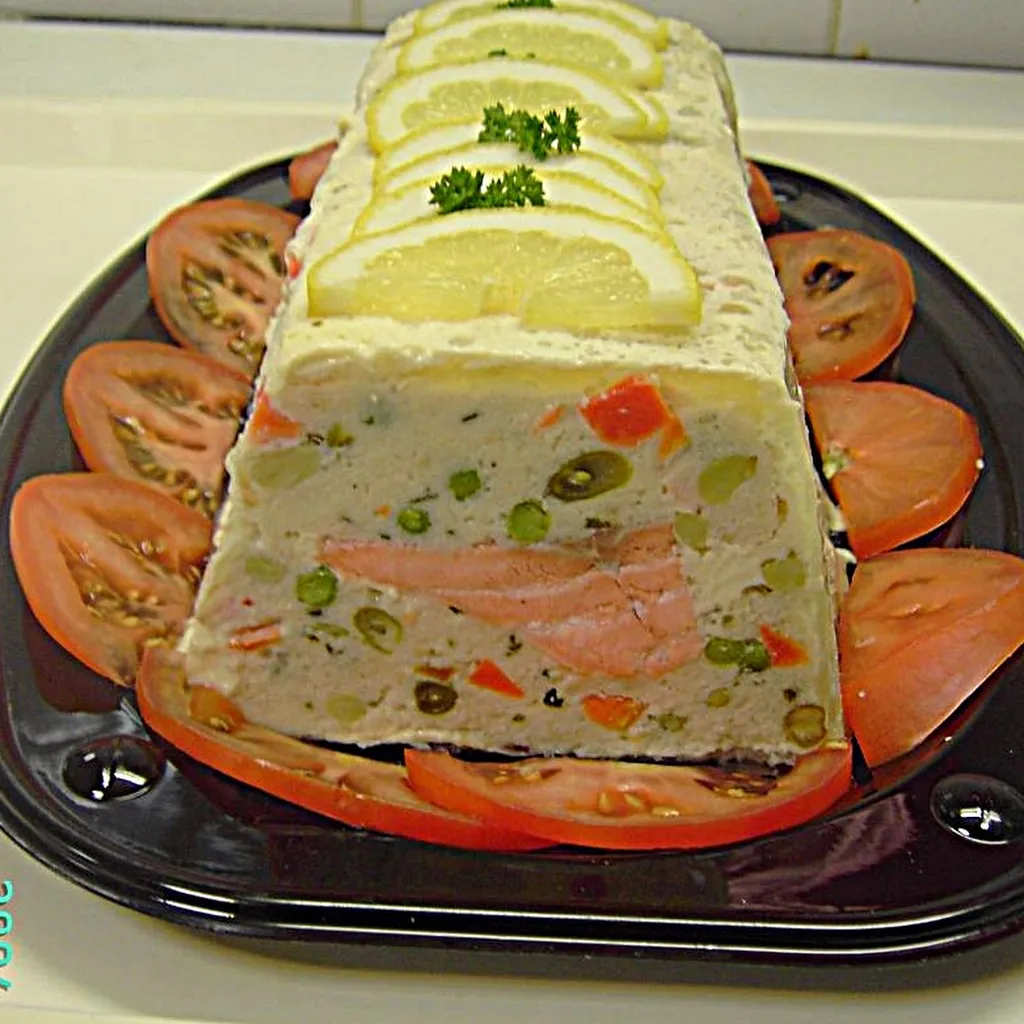 Terrine de saumon et cabillaud aux petits légumes
