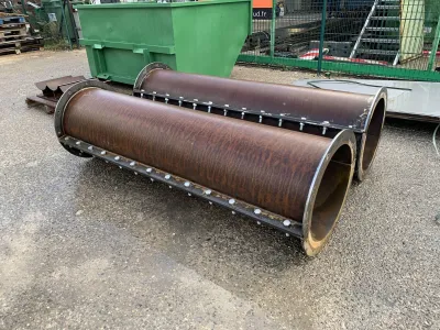 FABRICATION DE FOURREAUX DEMI COQUILLES POUR PASSAGE TUYAUTERIE A MARTIGUES BOUCHES DU RHONE