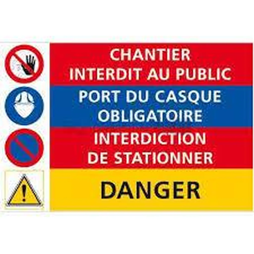 Réalisation de panneaux de chantier a Beauvais dans l'Oise