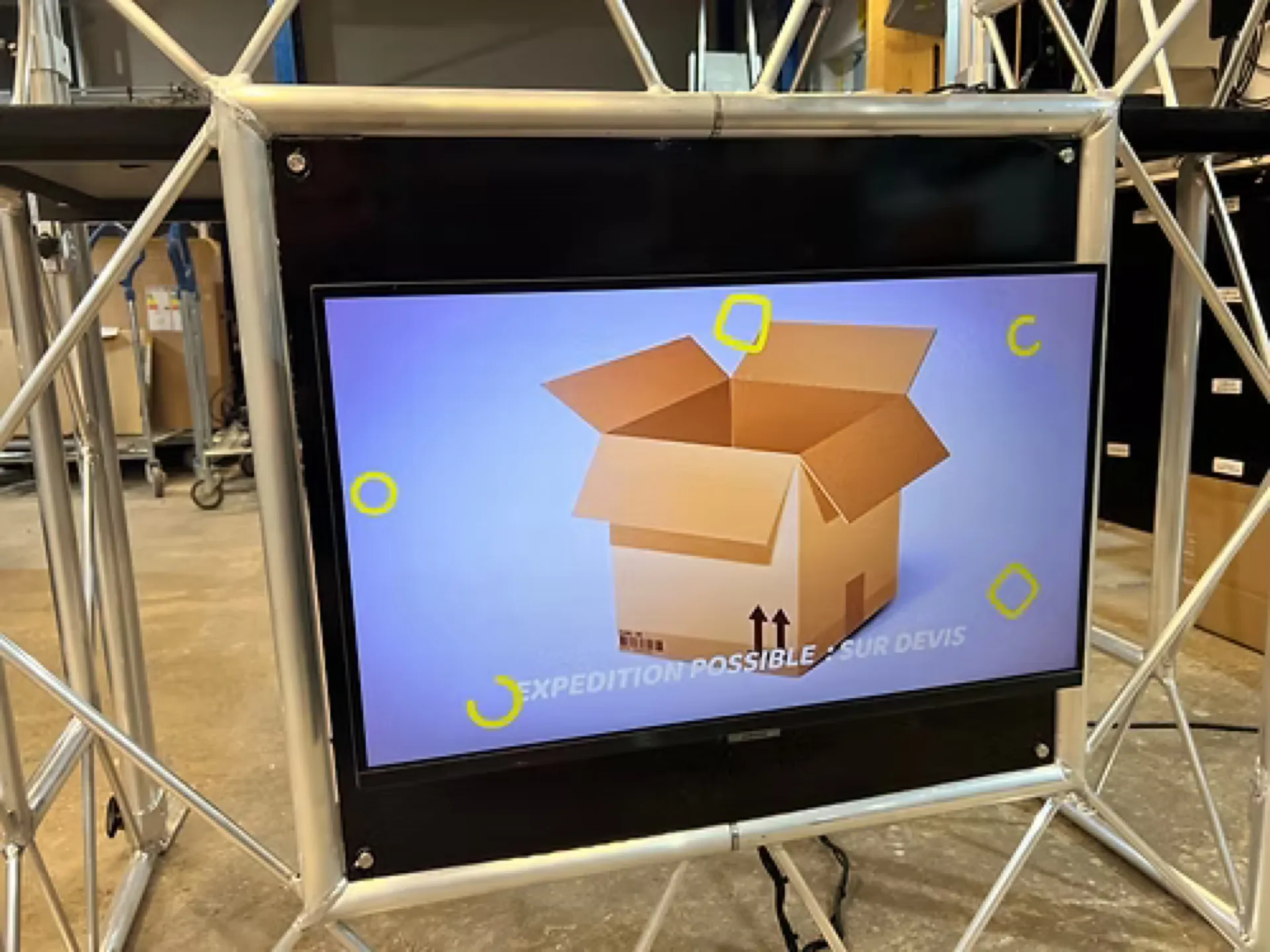 FRONT PERSONNALISE ECRAN LED DESK DJ