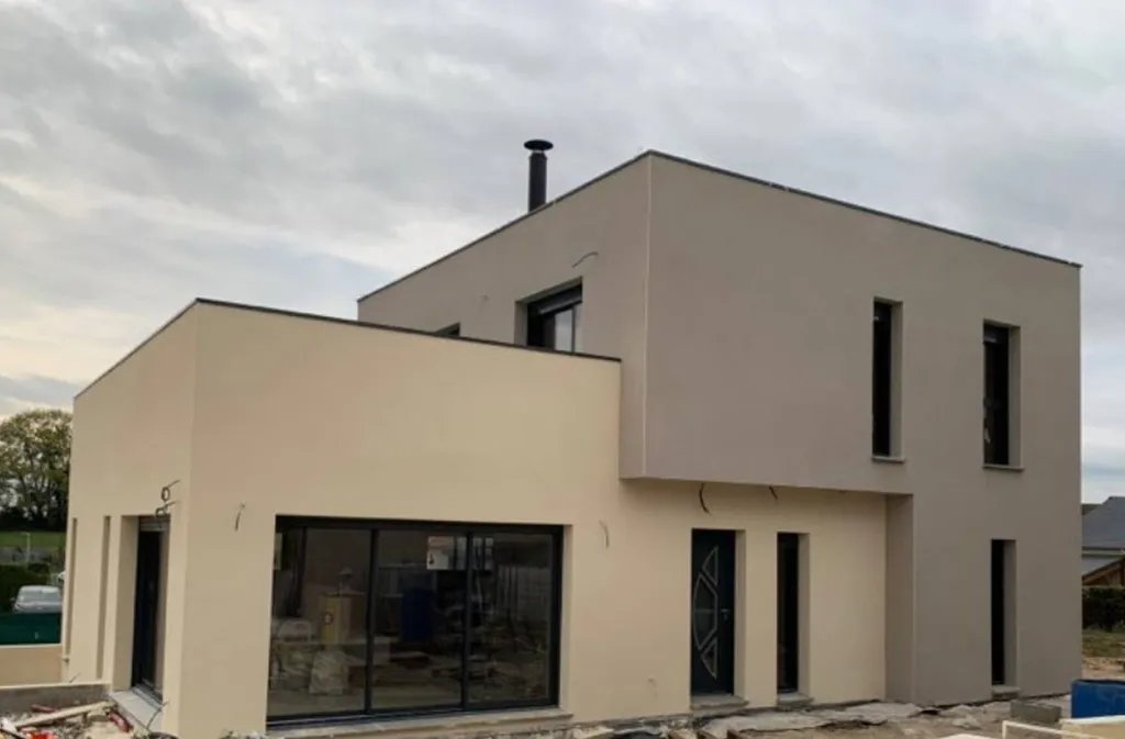 Construction d'une maison contemporaine secteur de Rouen 76 Seine Maritime