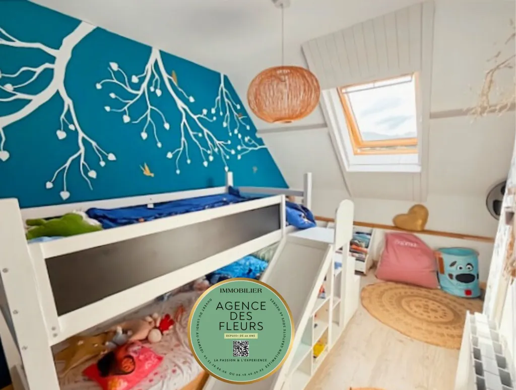 A acheter, maison de 85 m² sur un terrain de 140 m²et garage sur la commune de CAUDEBEC LESELBEUF 76320