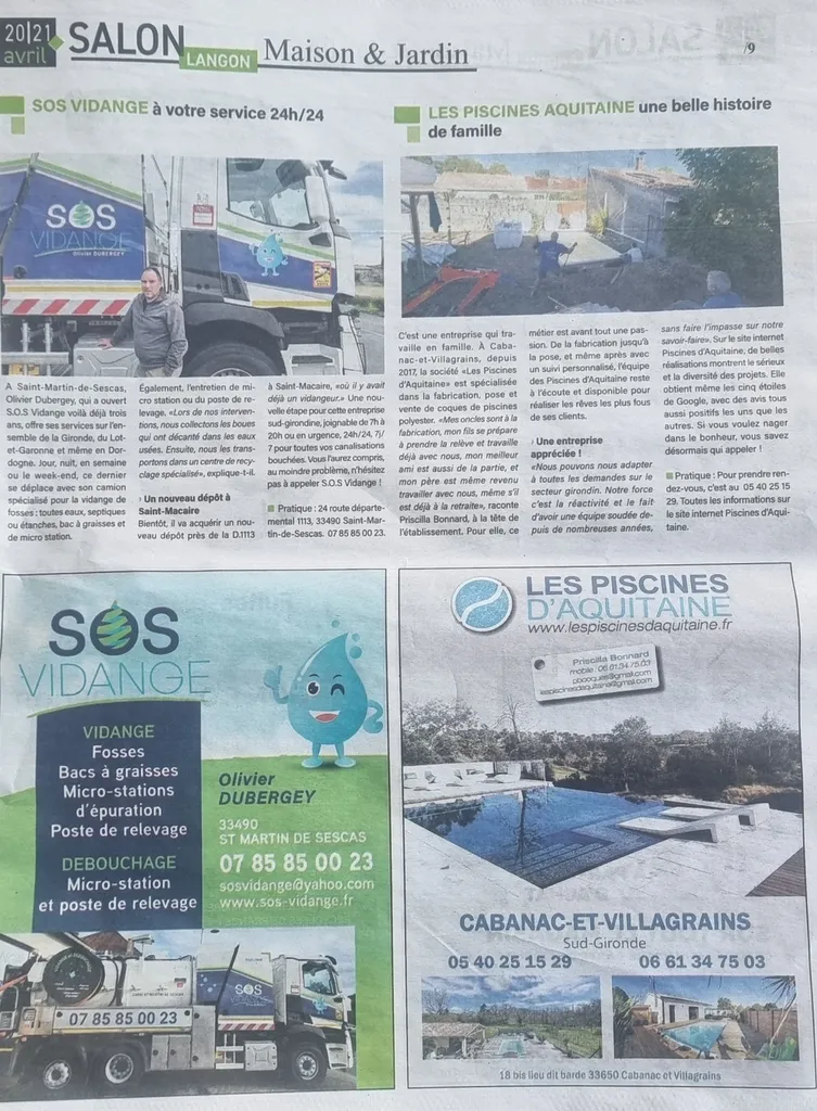 Une belle surprise en récupérant mon journal de bon matin !!