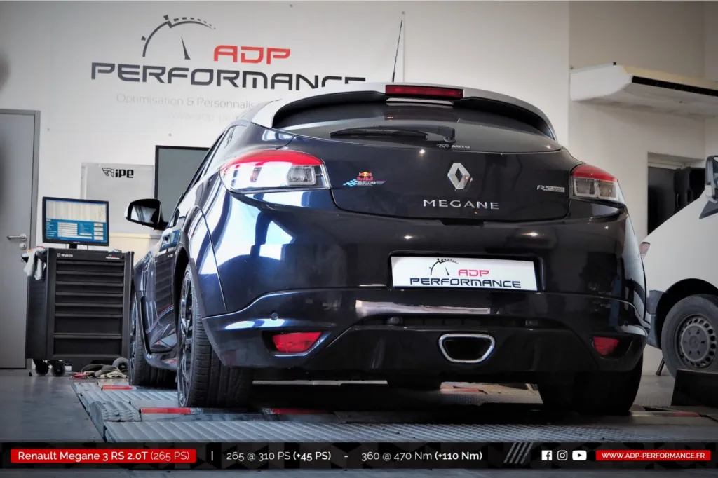 Reprogrammation moteur St Remy de Provence - Renault Megane 3 (Ph3) RS 2.0T 265cv - ADP Performance