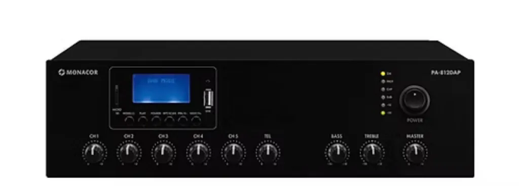 AMPLIFICATEUR PUBLIC ADRESS, 120 W, 100 V