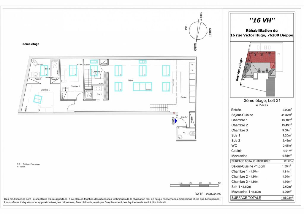 Appartement centre ville, proche commerces et commodités, 76200 DIEPPE