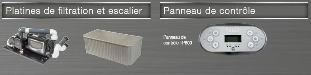Nouvelle platine de filtration et escalier pour Spas THALAO by Procopi par Aquarev'Piscines à Ginasservis 83560