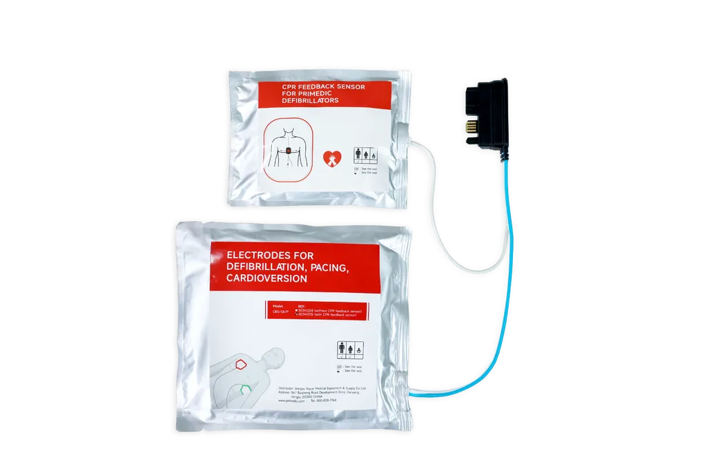 Électrodes avec capteur de massage cardiaque RCP pour défibrillateurs Primedic HeartSave série Y et YA à Lyon