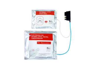 Électrodes avec capteur de massage cardiaque RCP pour défibrillateurs Primedic HeartSave série Y et YA à Lyon