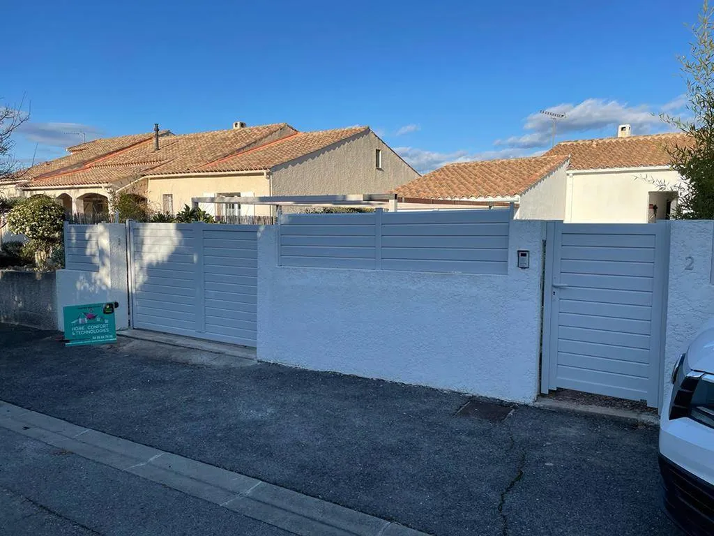 Pose d'un portail à Beaulieu dans l'Hérault