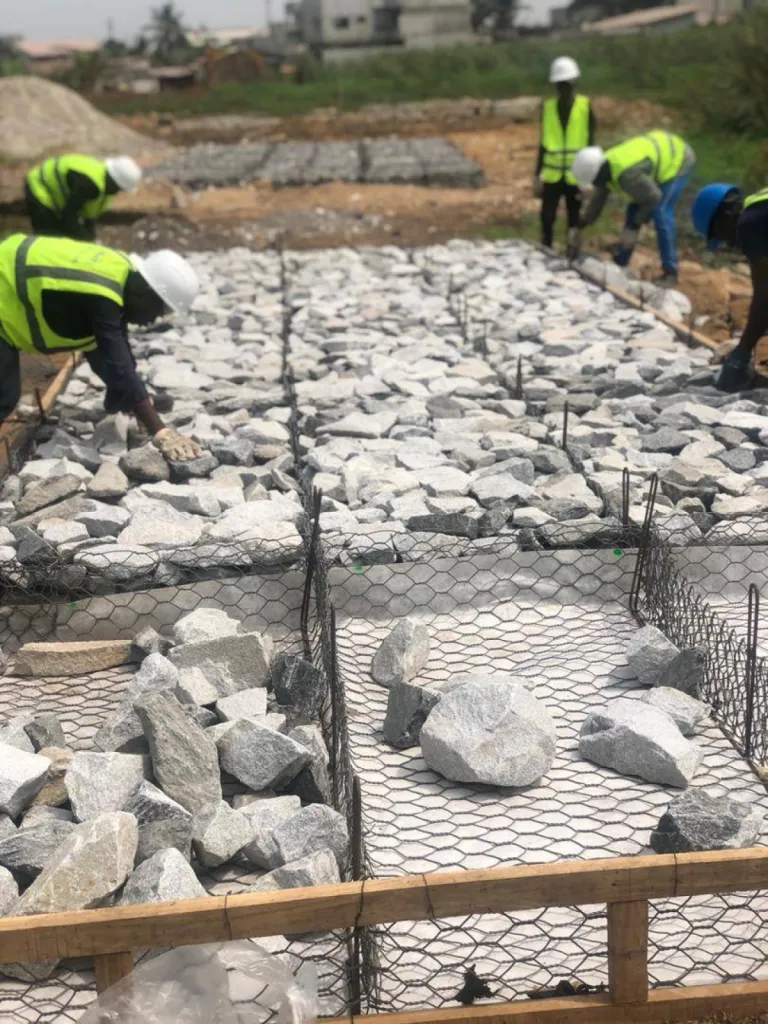 Réalisation de gabions