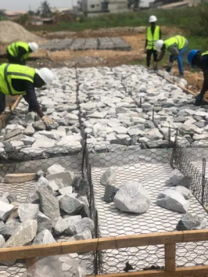 Réalisation de gabions