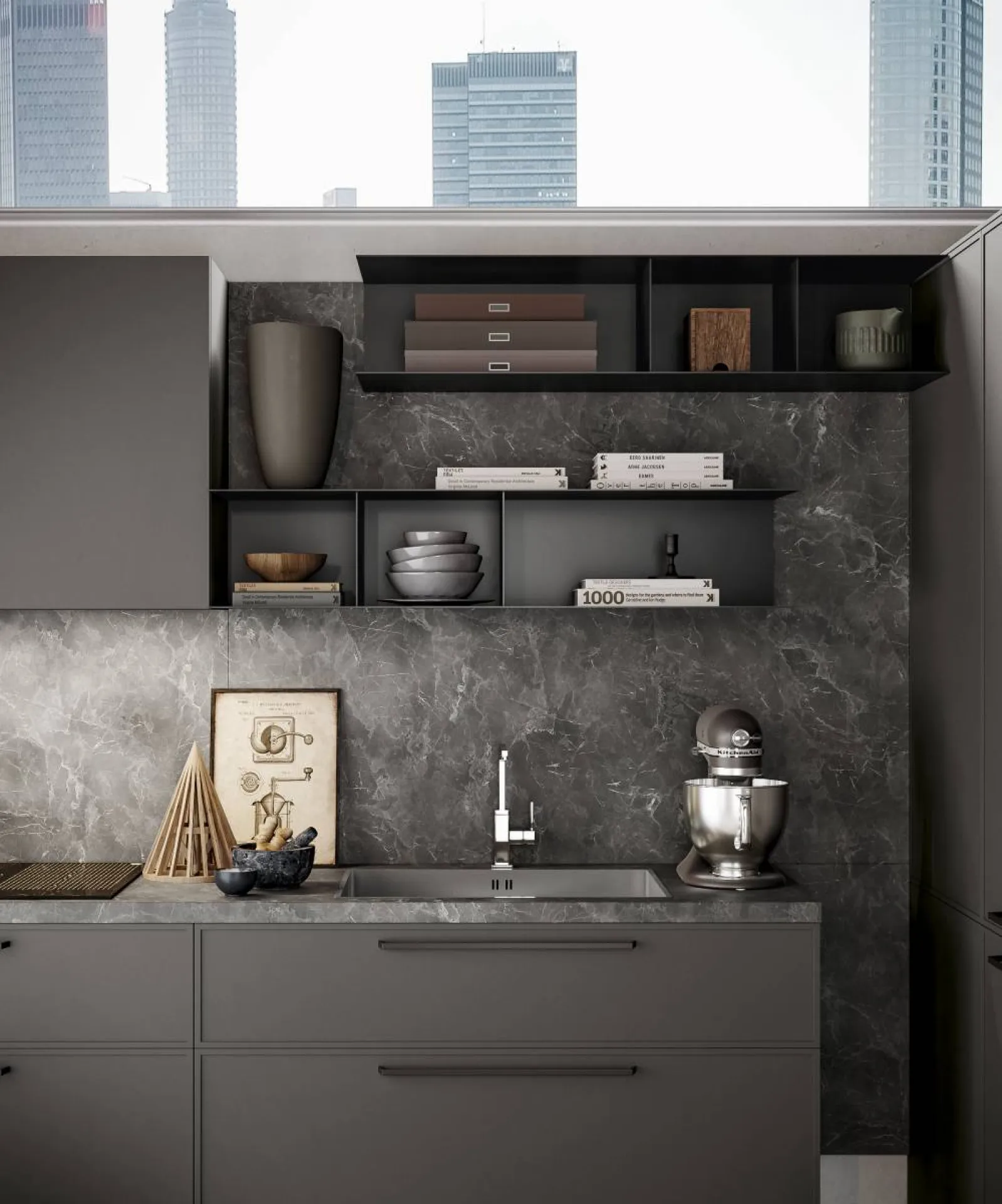 Cuisine aménagée vintage près de Cassis