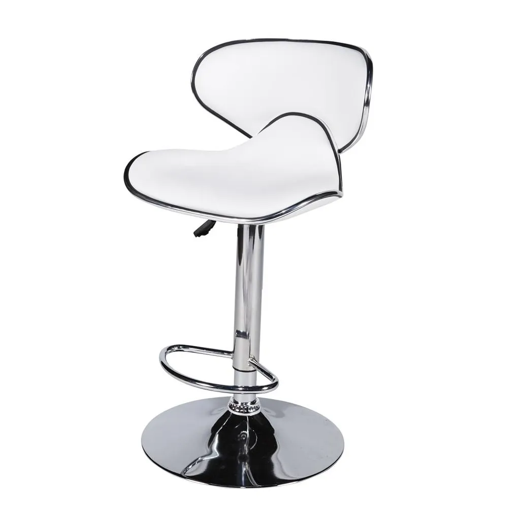 Location tabouret réglable cuir blanc pour séminaire à Lyon