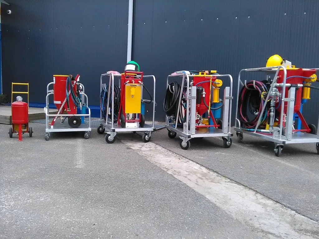 gamme skid aérogommage