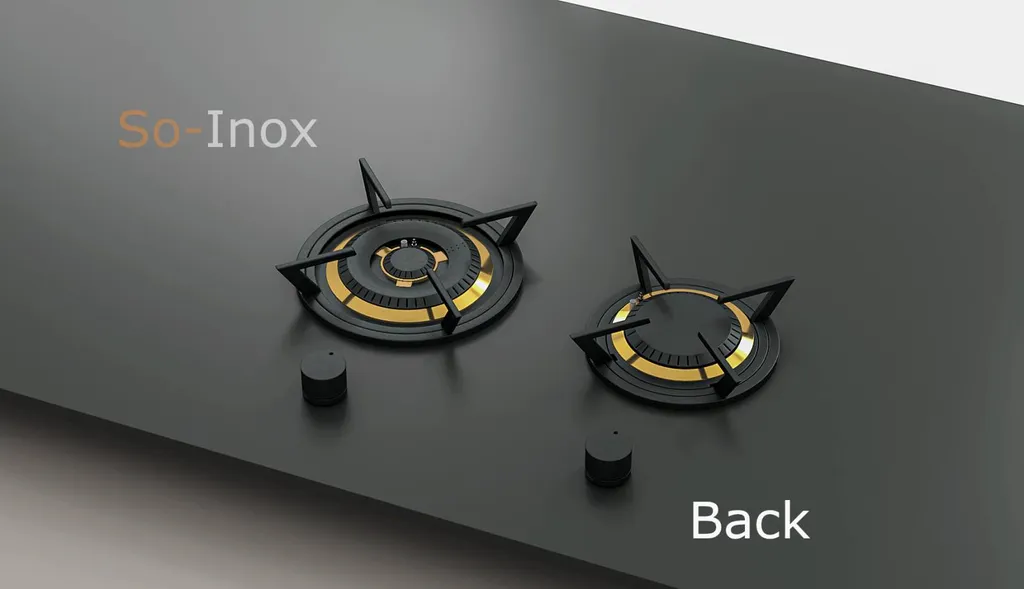 Brûleurs individuels BACK 2 feux dont 1 brûleur wok (3,5 kW et 5,0 kW)