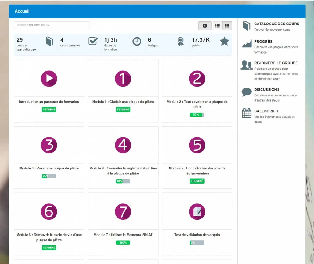 un lms simple et intuitif pour dispenser vos formations en elearning