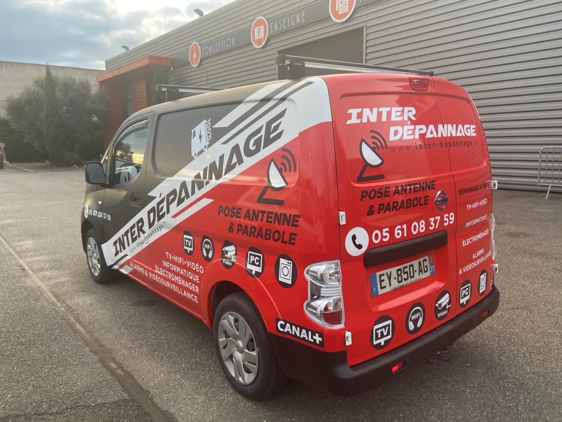 marquage publicitaire de camion sur toulouse