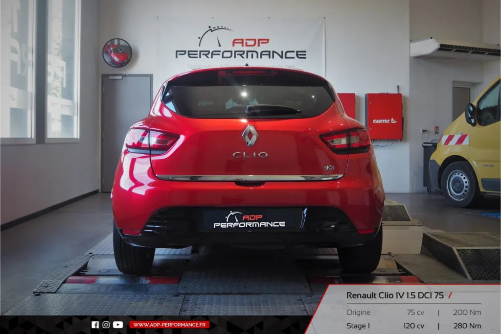Reprogrammation moteur Miramas - Renault Clio IV 1.5 DCI 75cv - ADP Performance