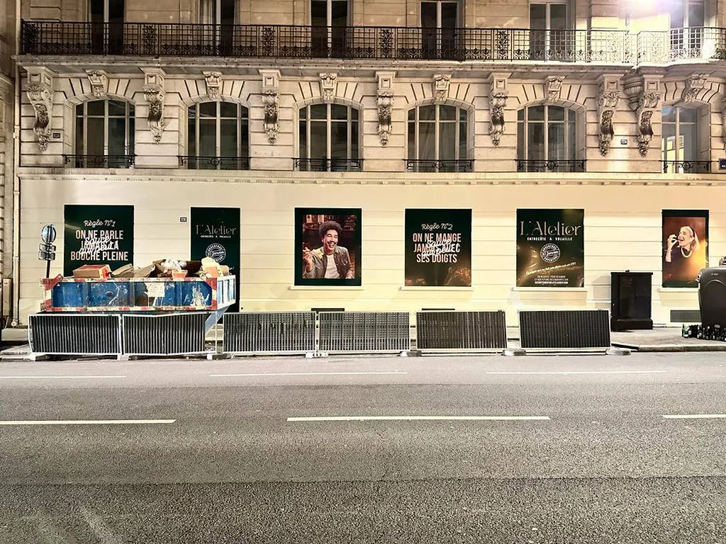 Signalétique évènementielle restaurant