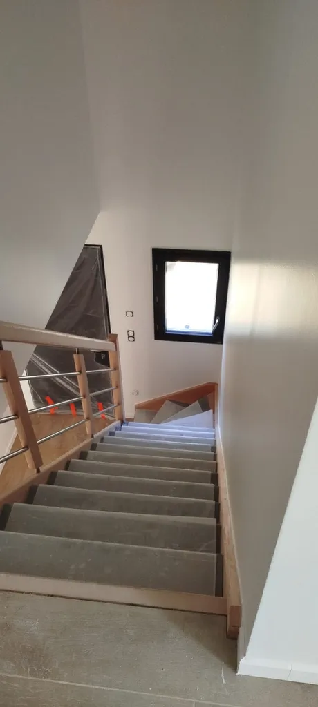 Maison neuve, enduit lissé, peinture pistolet Airless entre Évreux et Vernon