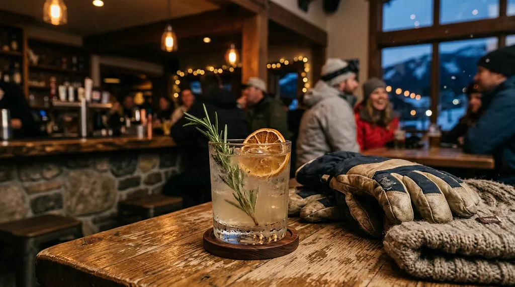 Bar à cocktails pour un after-work ou un après-ski