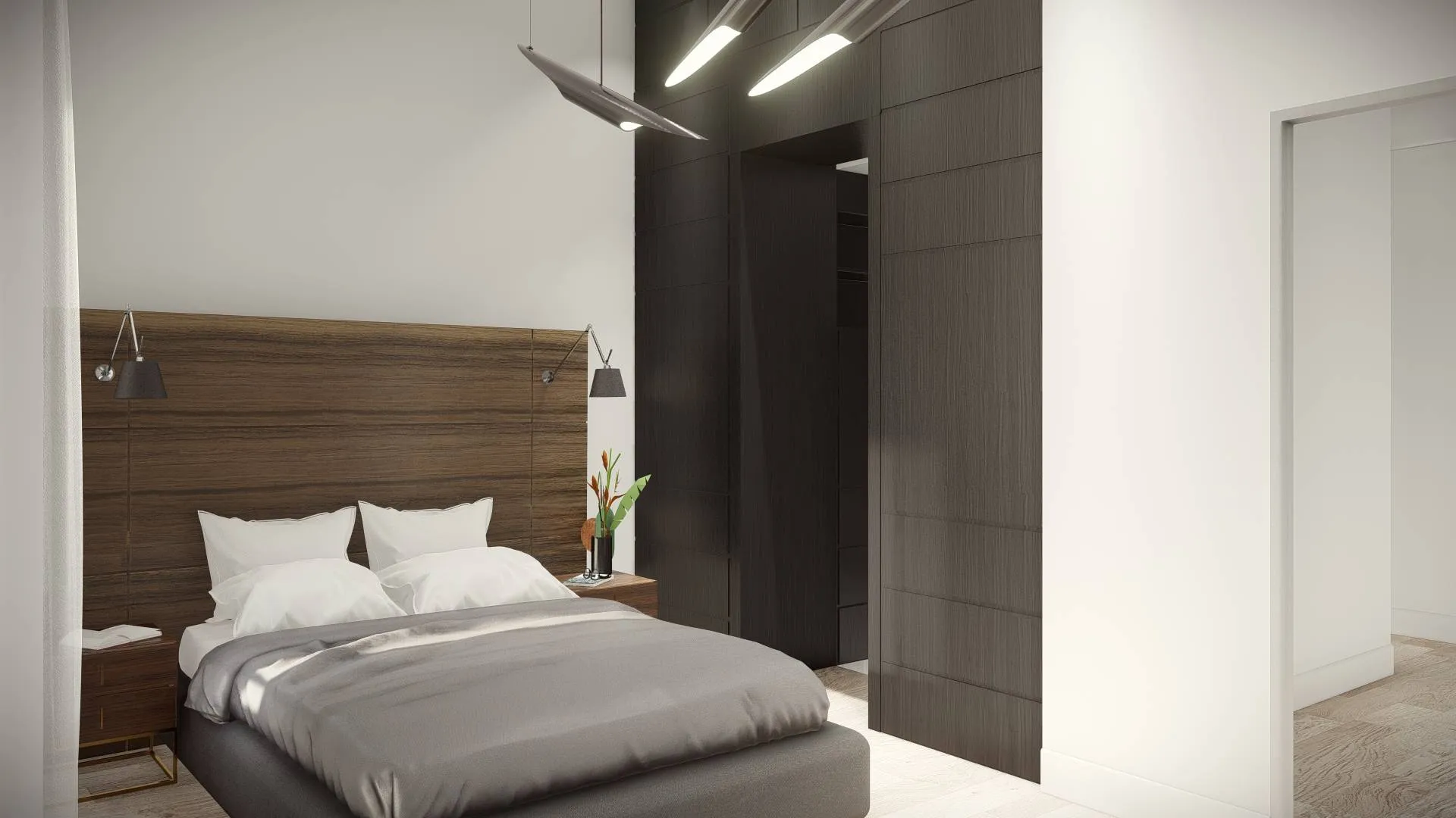 chambre avec salle de bain 