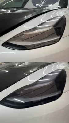Film teinté Tesla Model 3 à Cannes 