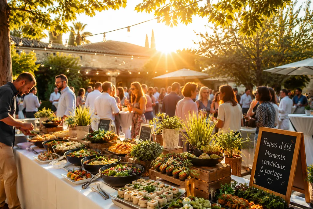 Traiteur à Aix-en-Provence pour buffet d’été et repas entreprise extérieur cocktails dînatoires et événements privés Pays d’Aix