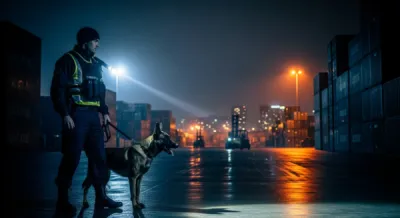 Rondes mobiles de nuit avec agents cynophiles pour site logistique à Bordeaux en Gironde