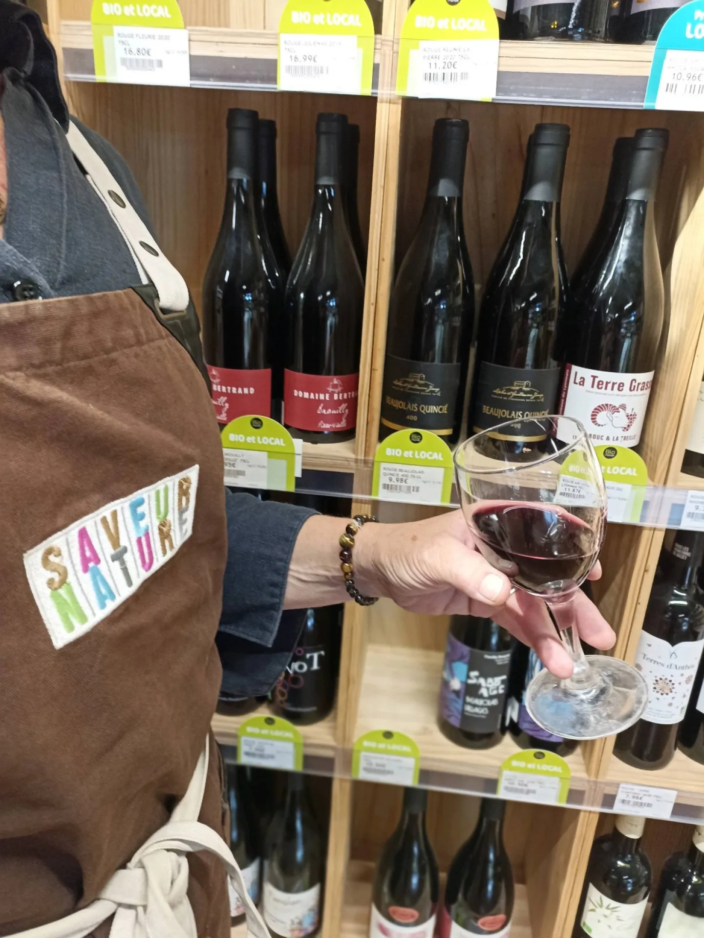 Vente de vins sains et biologiques dans notre boutique à Belleville-en-Beaujolais