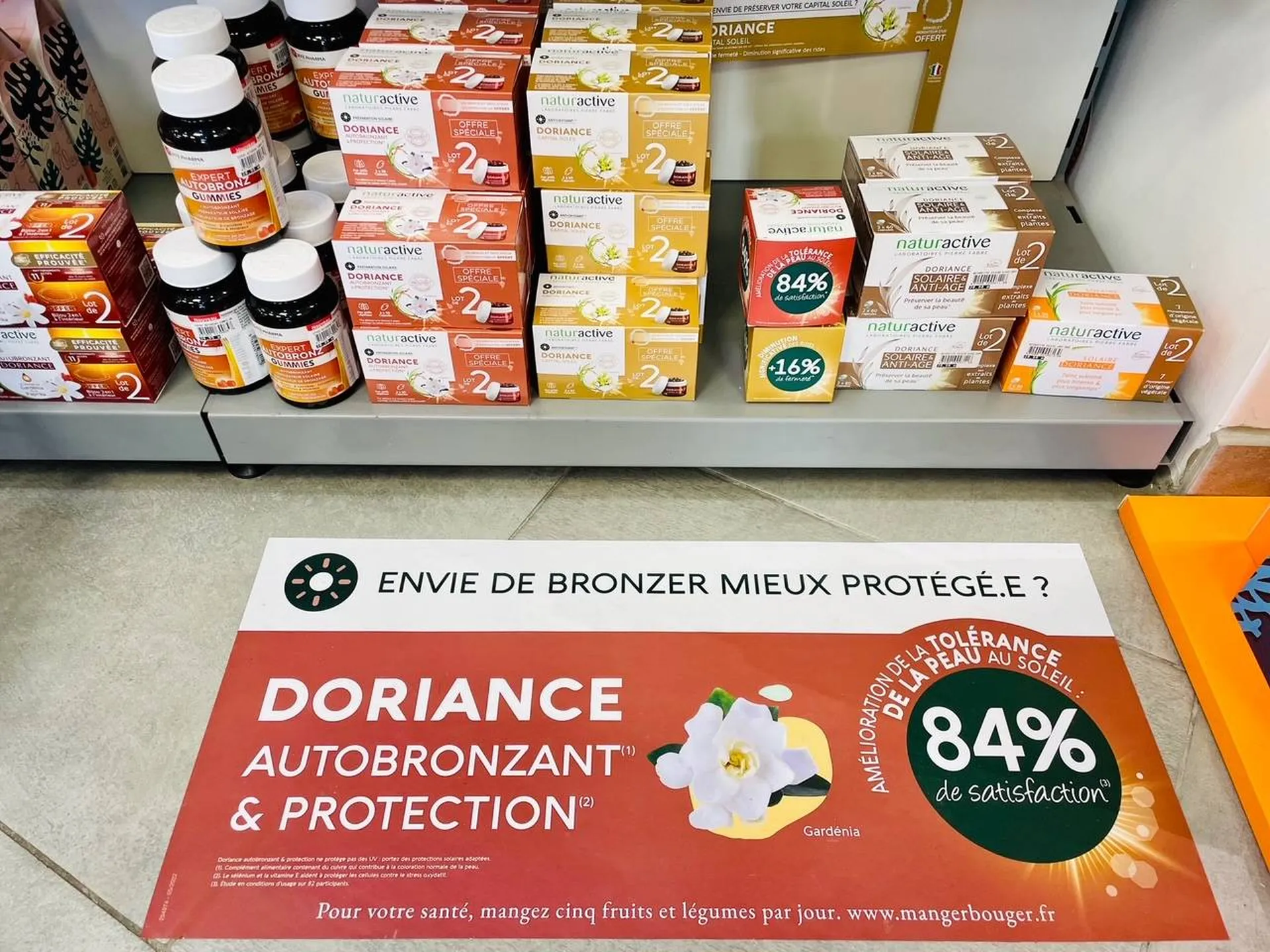 Promotion doriance solaire en pharmacie